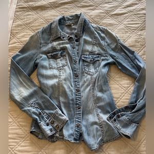 Jean button down shirt